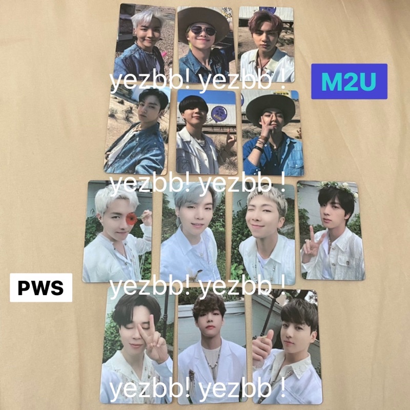 [READY] Ld lucky draw butter bts bangtan m2u pws powerstation ot7 tae jk rm jimin jin suga jhope