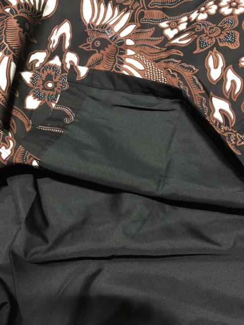 Batik Solo Jambul Putih Kemeja Pria Katun Halus Sragenan Full Furing