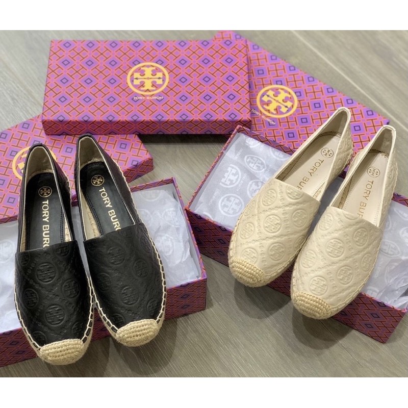 Tory Burch Leather Espadrilles