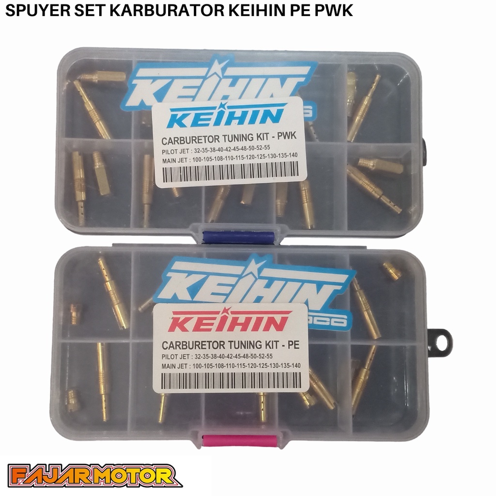 KARBURATORS TUNING KIT SPUYER KEIHIN SET PWK PE MAIN JET PILOT JET