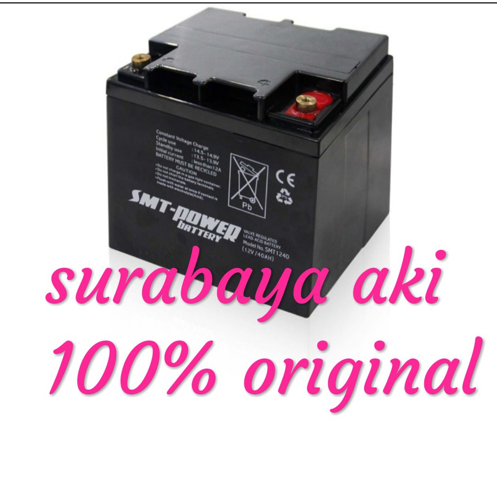 aki kering 12V 40AH Battery SMT Power SMT1240 12Volt SMT 40AH SMT POWER