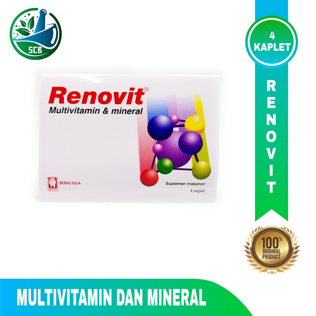 Renovit Strip - Multivitamin & Mineral - Isi 4 Kaplet