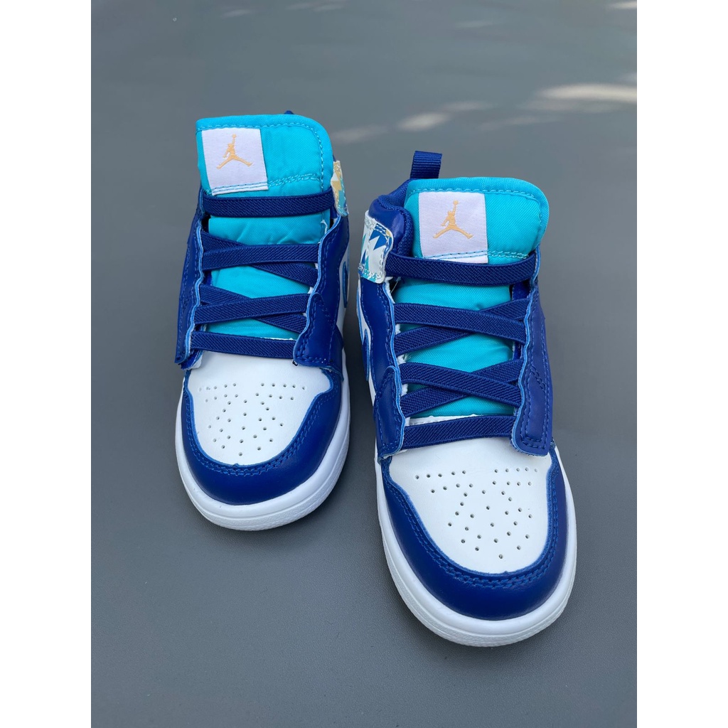 Sepatu sneaker anak anak TINGGI BIRU | KW Super | DUO KRUCILS