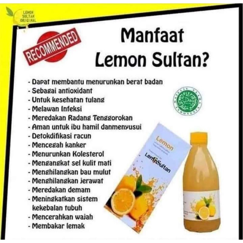 

SARI LEMON SULTAN CAlIFORNIA HALAL MUI