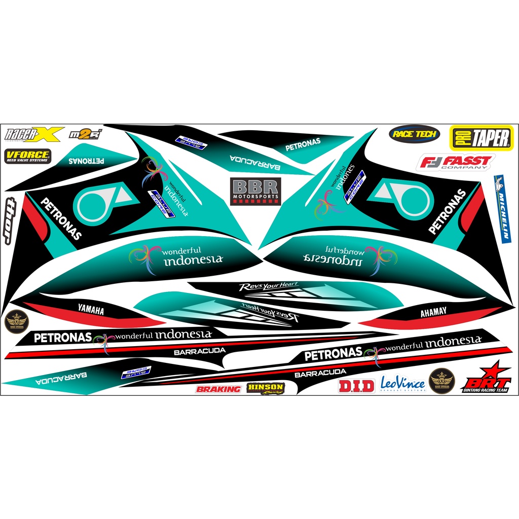 STRIPING VARIASI AEROX NEW STRIPING AEROX PETRONAS SEMI DECAL AEROX PETRONAS STIKER AEROX TERBARU