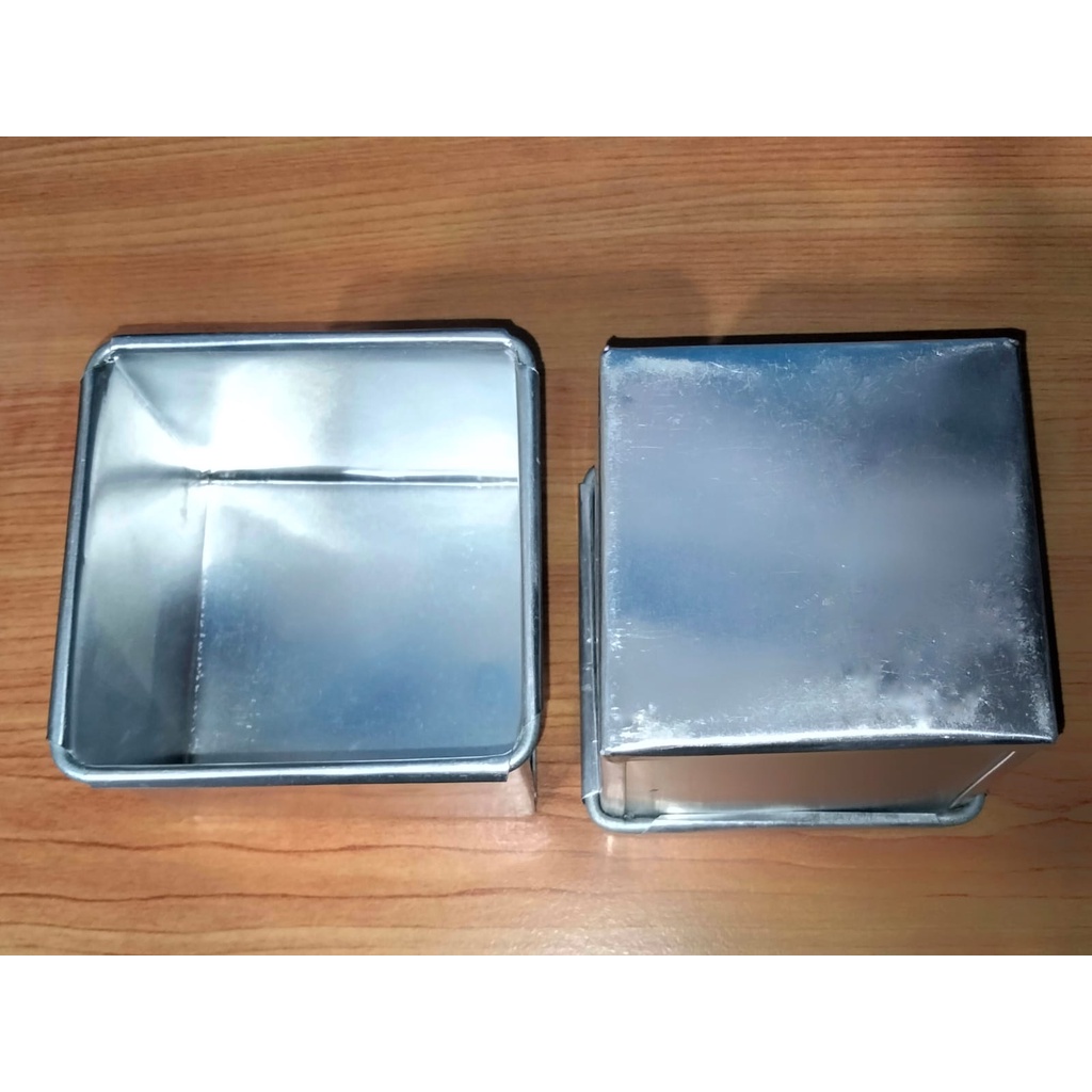 Loyang Bolu Mini / Loyang Kotak 8 x 8 x 7 CM / Loyang Bolu Kecil / Sponge Cake Pan