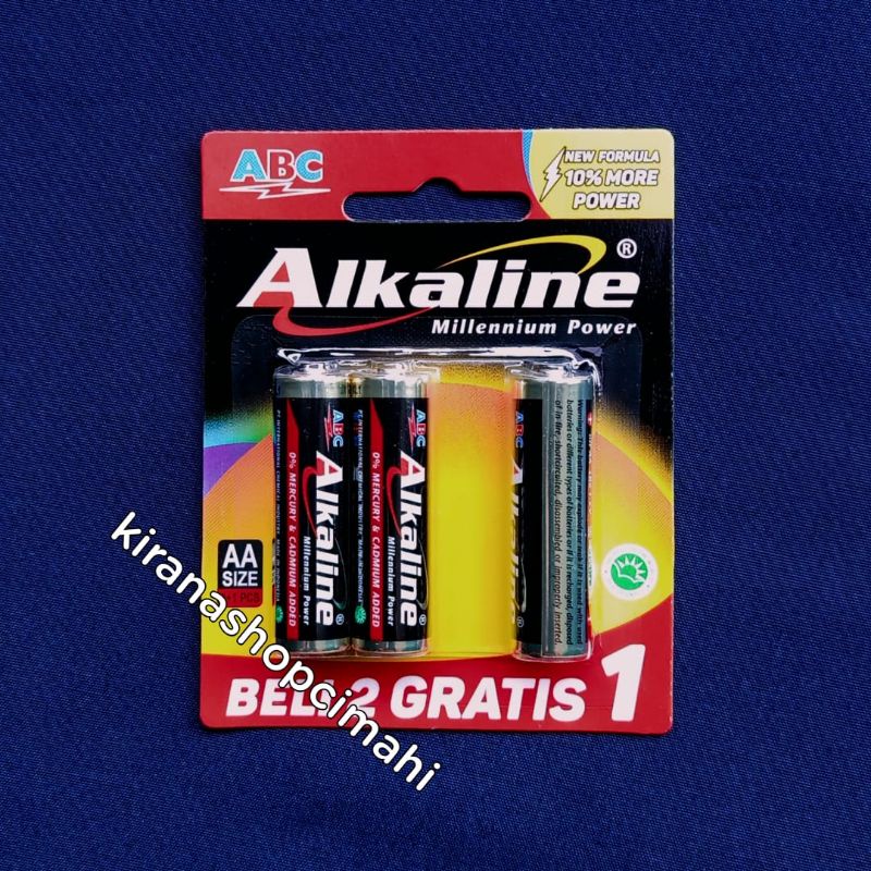 ABC Alkaline AA isi 3 pcs / baterai / battery / batu batre