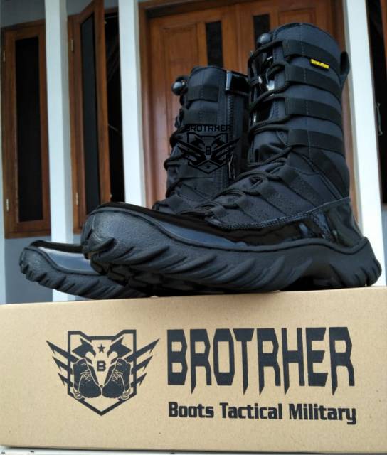 SEPATU PDL NINJA KULIT KILAP GLOSY PAKAI RESLETING OUTSOLE KARET SUDAH DI SOL KELILING