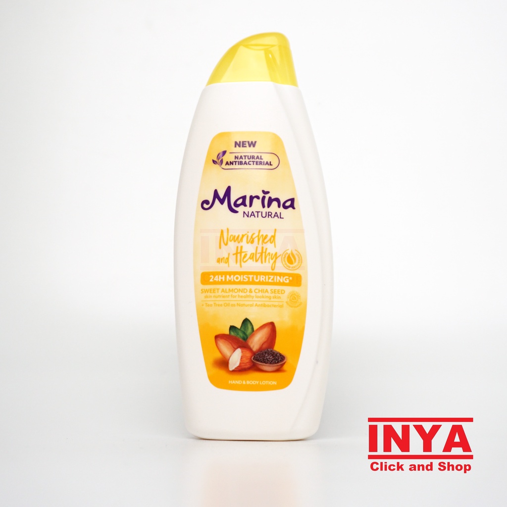 MARINA NATURAL NOURISHED AND HEALTHY ALMOND 335ml - Hand and Body Lotion