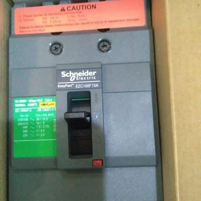 mccb Schneider 3phase 60,75,100 amper Berkulitas