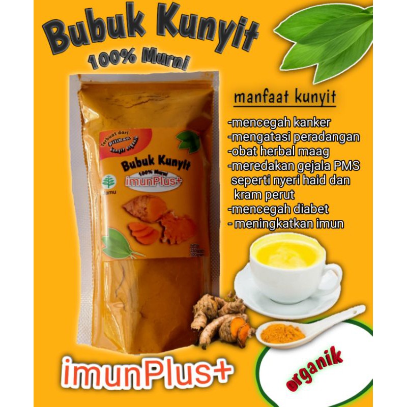 

100gr Kunyit Bubuk Murni / Ground Turmeric / Rempah / JSR 100% herbal ampuh peningkat imun