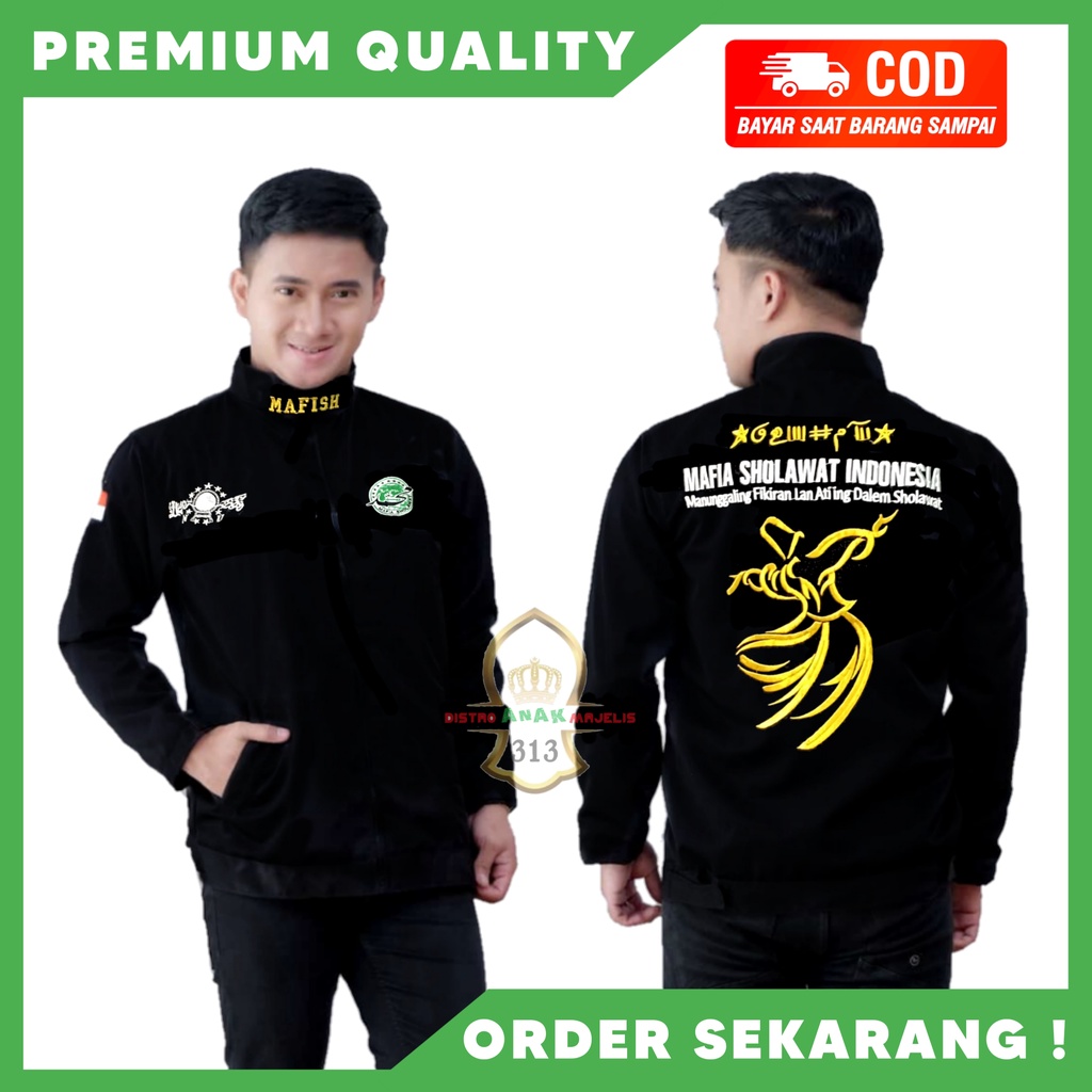 [FREE ONGKIR] TERLARIS JAKET MAFIA SHOLAWAT MURAH PRIA WANITA TERBARU / JAKET MAFIA SHOLAWAT MAFISH 