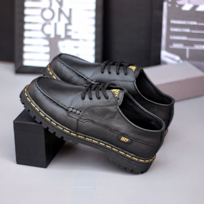 Xshoesbdg.id x Morbid Sepatu Formal Pria Hitam Pantofel Casual Kerja Kantor Kuliah