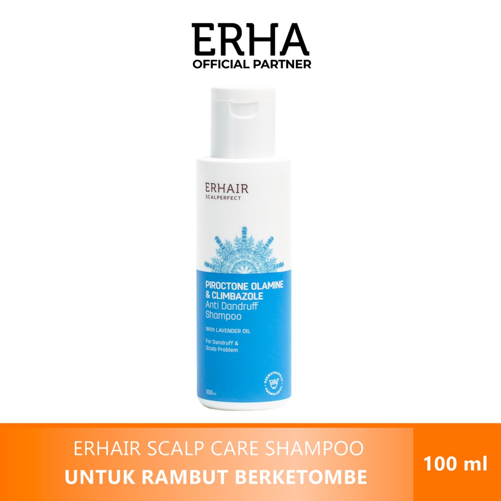 erhair Scalp Care Shampoo 100ml Anti Dandraff Shampoo Anti Ketombe Original 100%