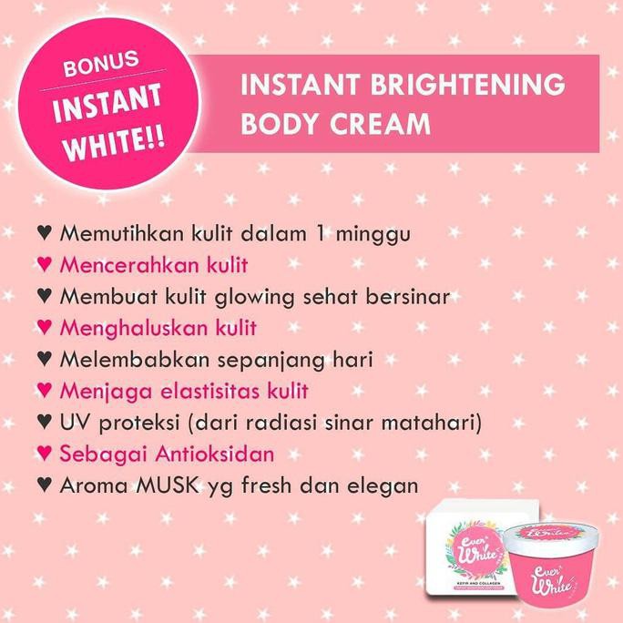 Perawatan Tubuh Paket Everwhite Pink (Badan) + Blue (Ketiak) Bpom Asli  100% Ampuh | Kesehatan |