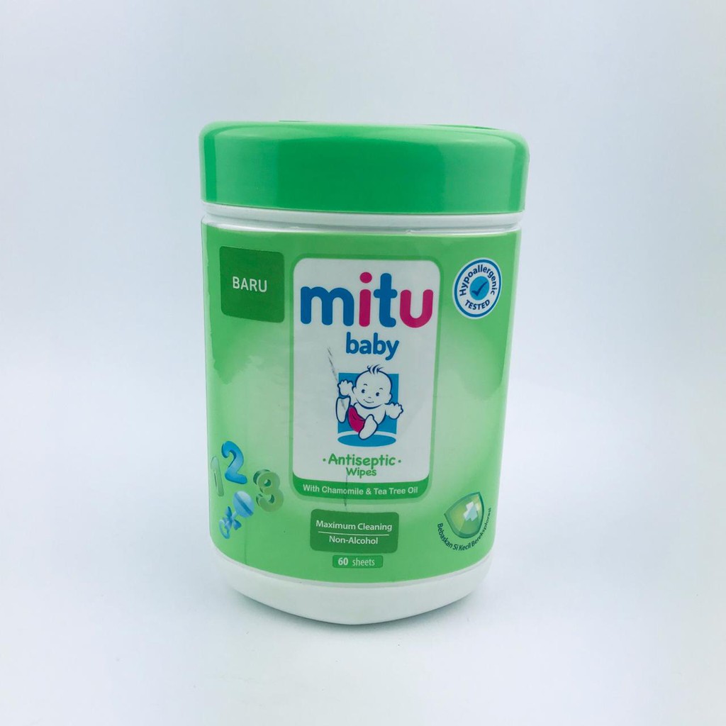 MITU * TISSUE ANTISEPTIC * WIPES * 60 SHEET