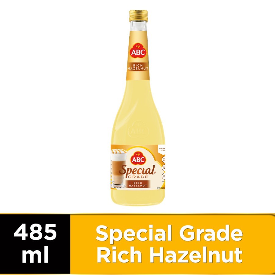 SIRUP RICH HAZELNUT ABC SPECIAL GRADE 485ML GOURMET SYRUP