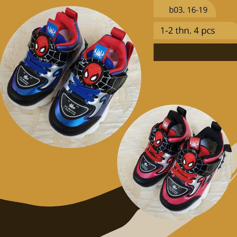 Sepatu Spiderman Anak / Sneakers Spiderman