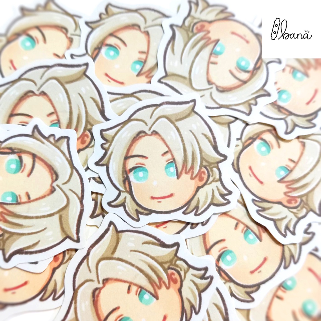 

Stiker Genshin Impact ALBEDO (isi 4 biji) Non-Waterproof Stiker Mini | BANA