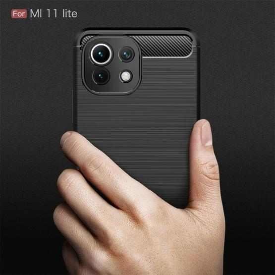 Case Slim Fit Carbon Xiaomi Mi 11 Lite 6.55&quot; Softshell Fiber Multi Carbon Anti Melar