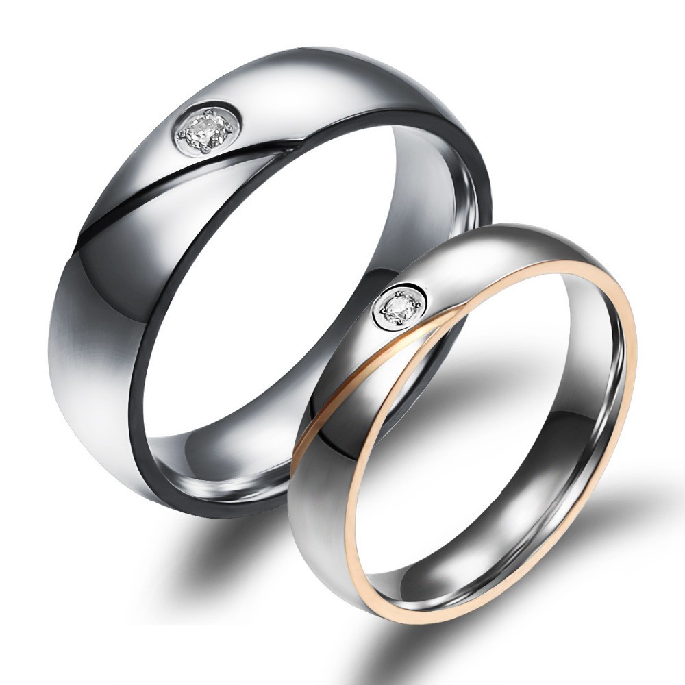 [BEST SELLER] Cincin Couple Titanium / Cincin Couple Ring / Couple Pasangan / Cincin Tunangan C059