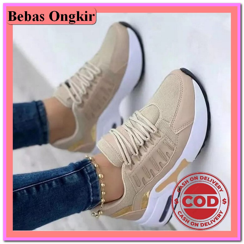 Sepatu Srs Wanita Kekinian Md 907 Sneakers Tanpa Tali - Kanvas Sapatu Harian Sneaker Kets Perempuan 
