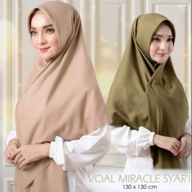 Hijab Syari Umama Voal Miracle LASER CUT 130 x 130 cm