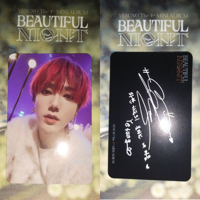 PHOTOCARD YESUNG KYUHYUN SHINDONG D&E OFFICIAL