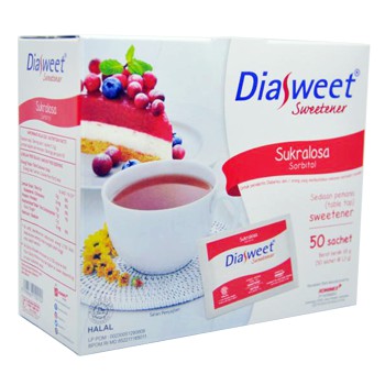 

DIASWEET SWEETENER SUKRALOSA 50 SACHET x 65g