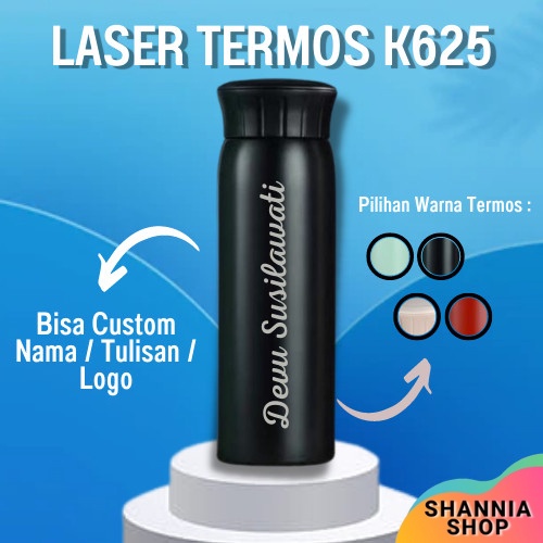 CUSTOM [ NAMA / LOGO ] K625 Termos Travel Tumbler Stainless Steel 500ML  / LASER GRAFIR / UV PRINT / PROMOSI SOUVENIR HAMPERS