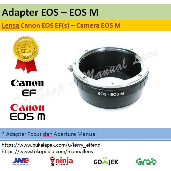 Adapter EOS-EOS M - Canon EOS DSLR To Mirrorless Canon EOS M