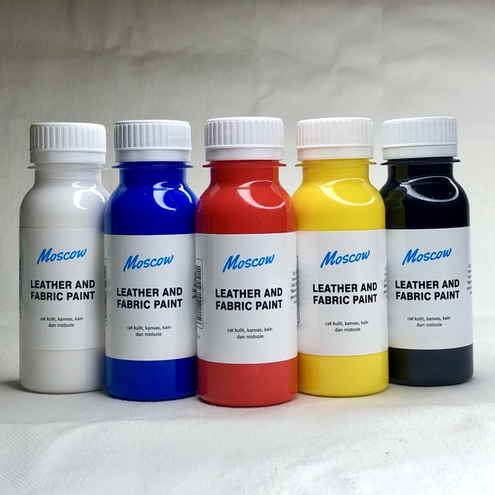 

Paket 5 Warna Dasar cat Moscow Leather and Fabric - 47 ML