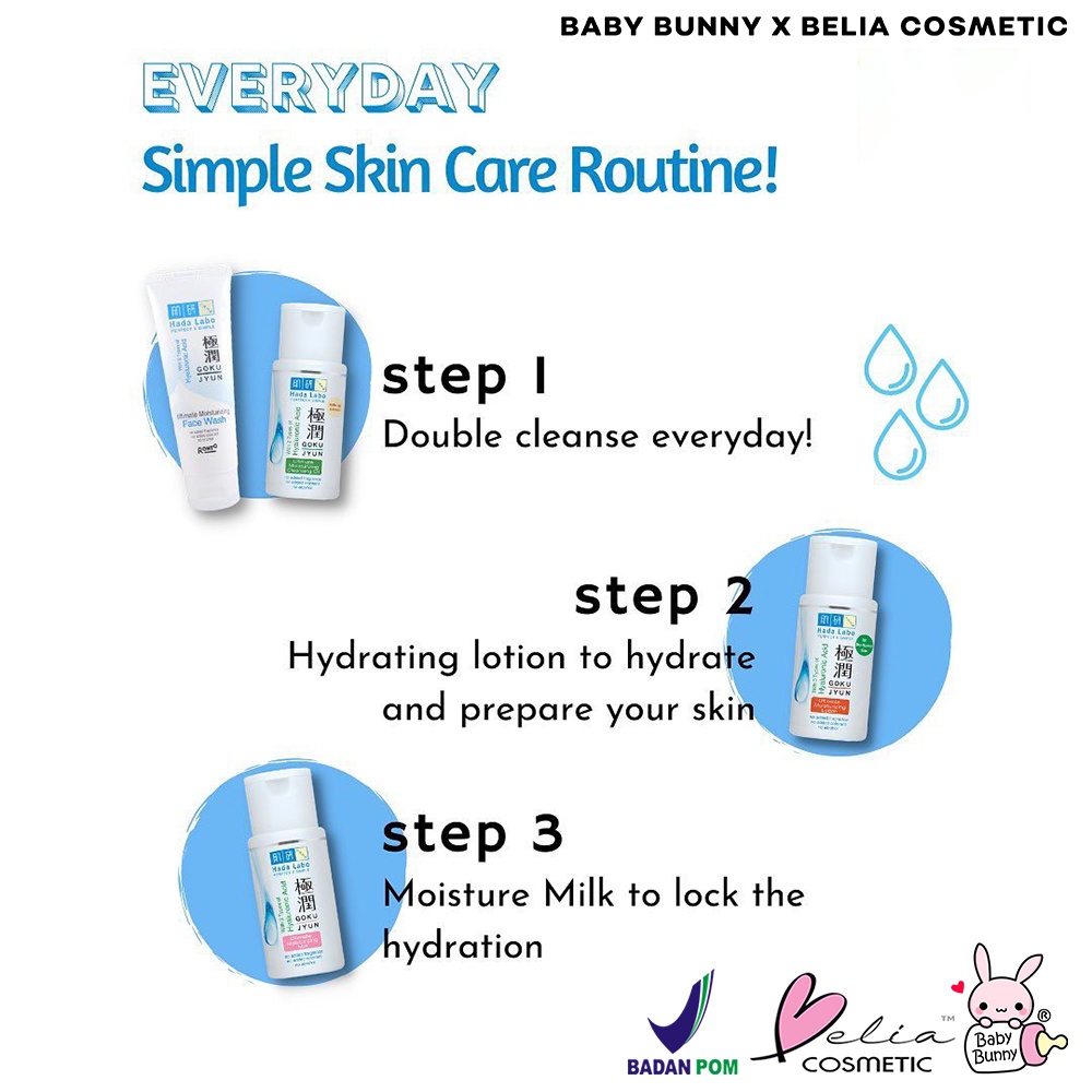 ❤ BELIA ❤ HADA LABO All Series | Gokujyun | ShiroJyun | GokuJyun Alpha | Face Wash | Cleansing Oil | Lotion | Essence | Whitening Cream | BPOM