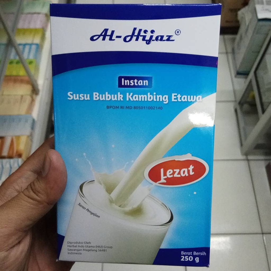 

Diskon Susu Kambing Ettawa Al hijaz 250 gr original coklat jahe