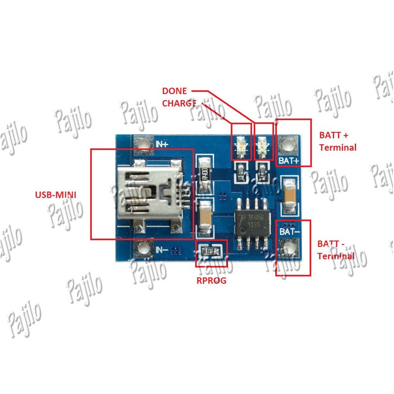 Jual Papan Module Modul Charger Casan Usb A V Lithium Batre Battre Baterai Battery Cas