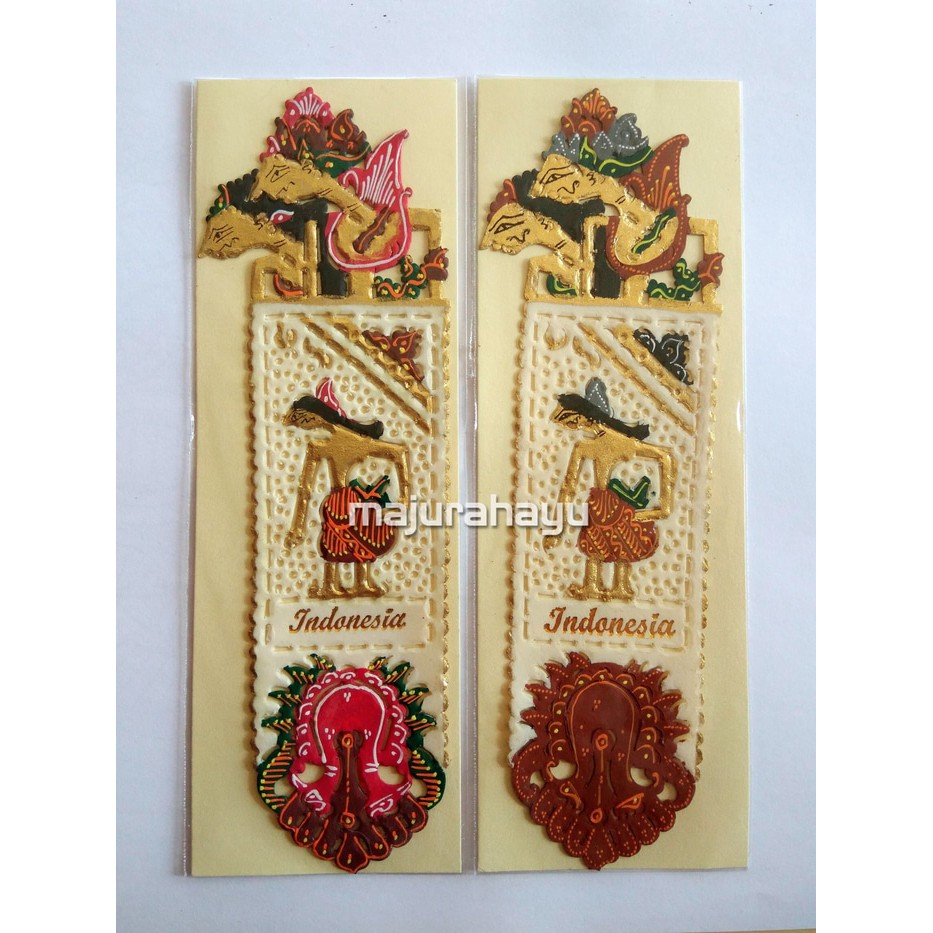 

Souvenir Pembatas Buku Wayang tulisan Indonesia high quality