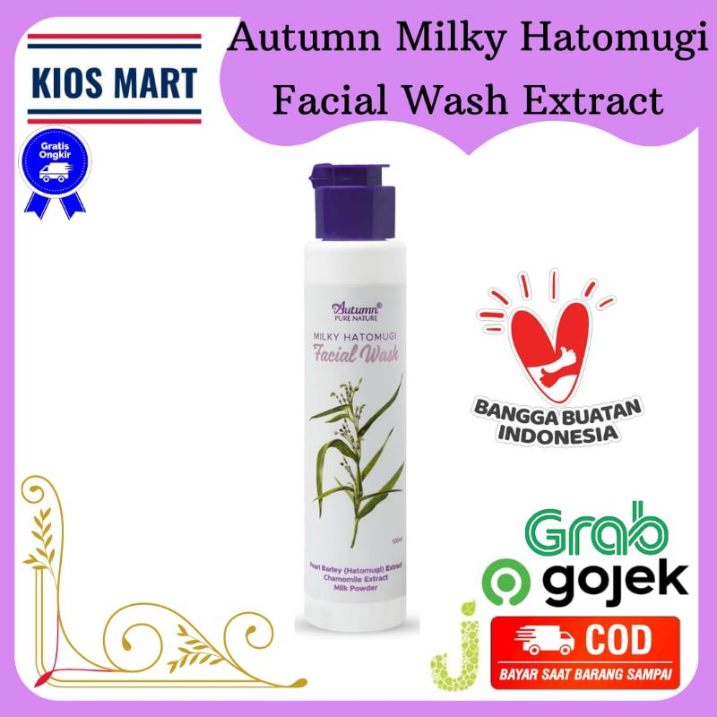 Autumn Milky Hatomugi Facial Wash 100ml BPOM