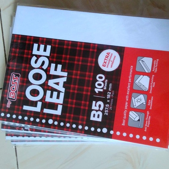 

Loose Leaf putih B5