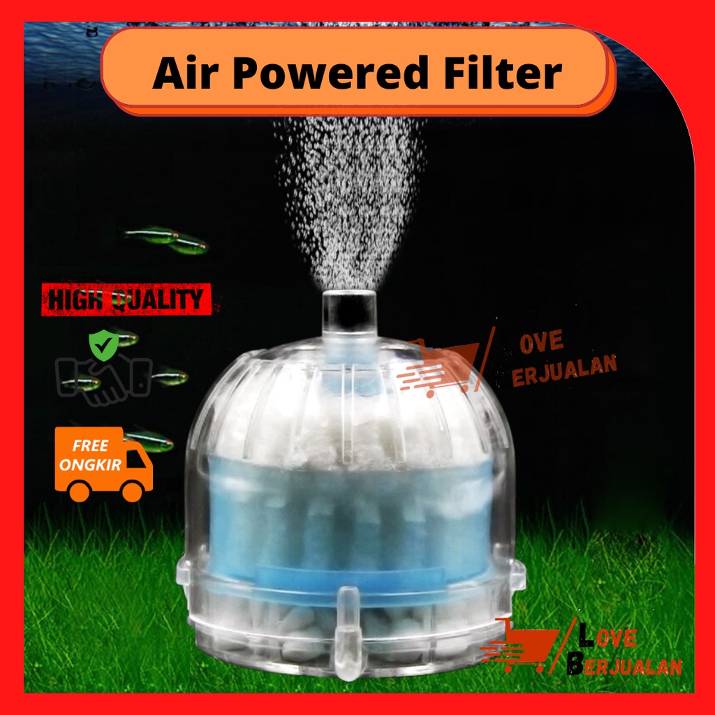 Alat air Powered Filter Aquarium Akuarium Bulat dan Kotak Import