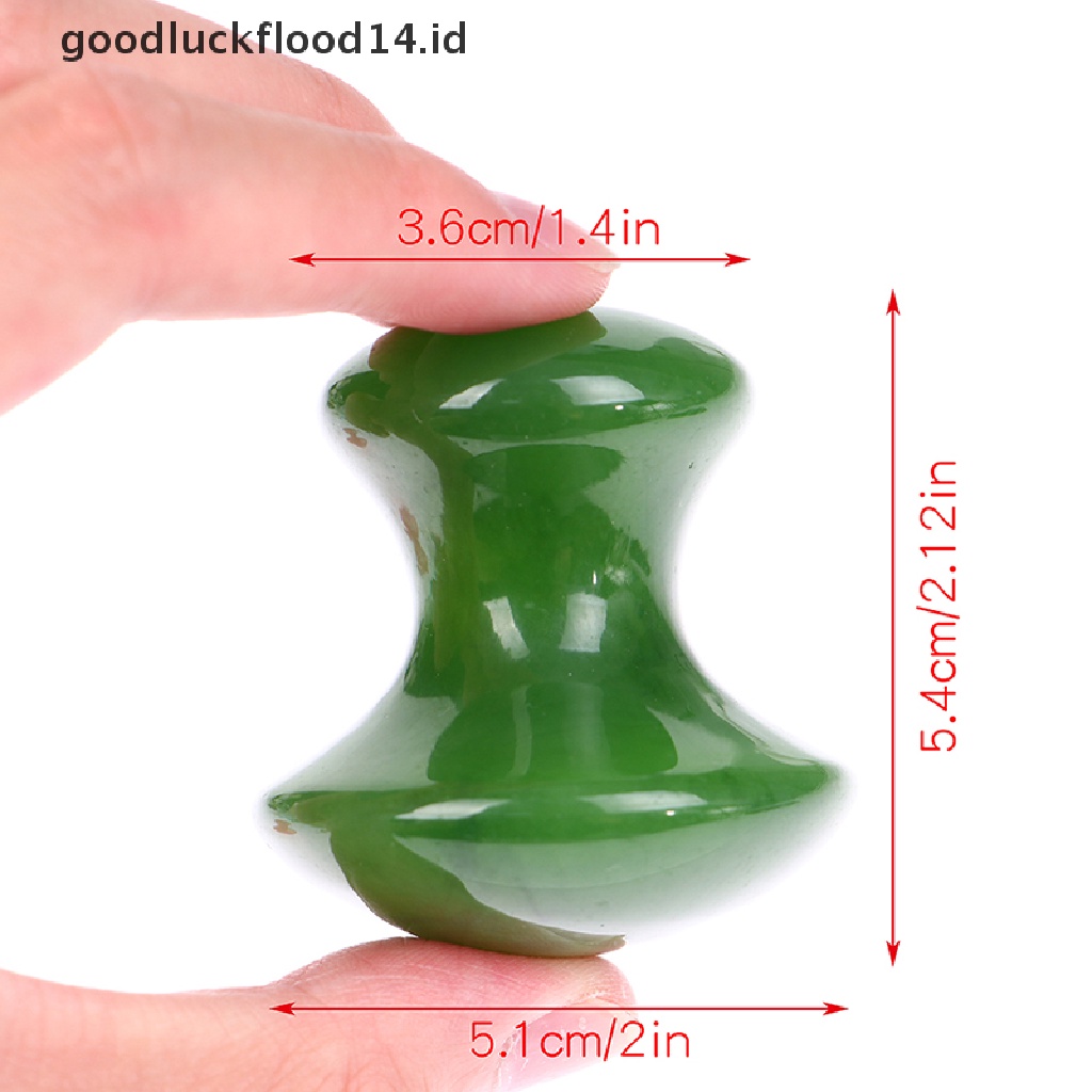 [OOID] Mushroom Shape Jape Stone Gua Sha Massager Eye Face Jade Body Massage Tool ID