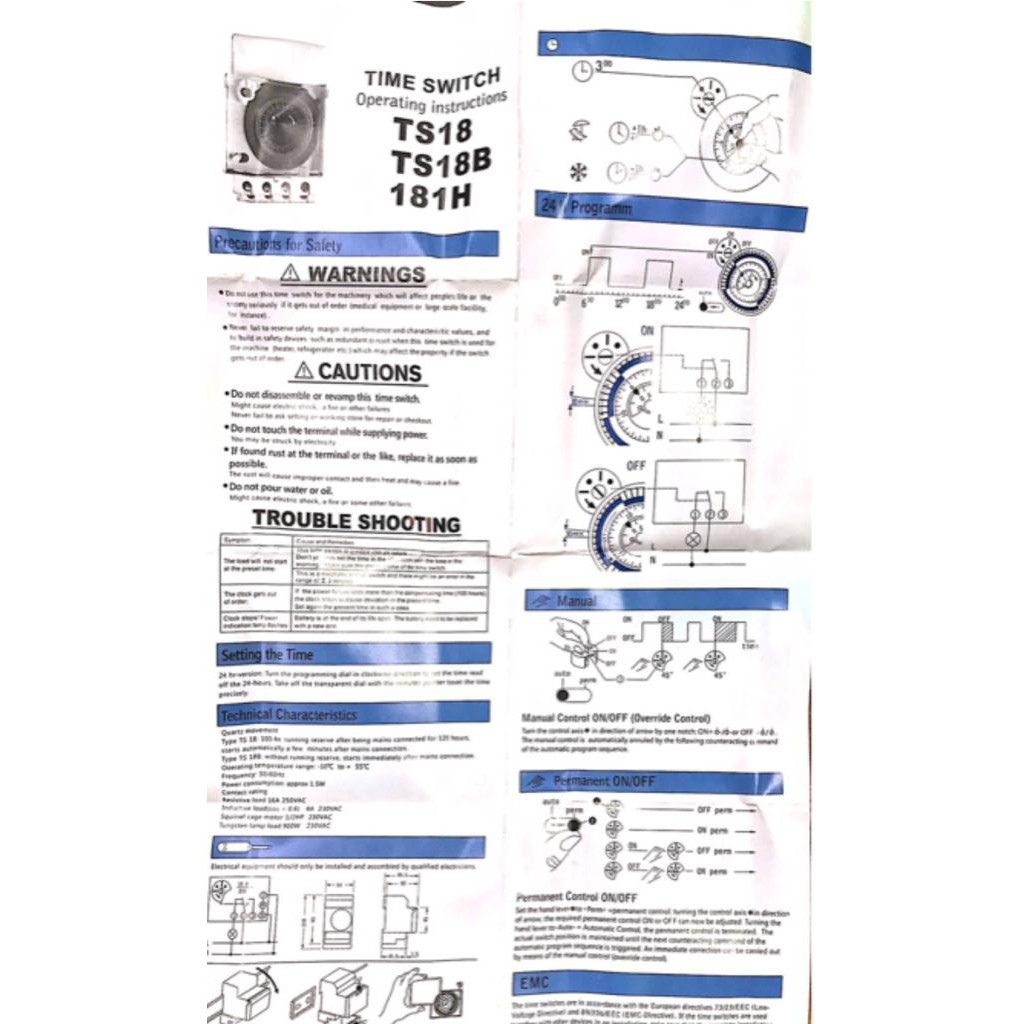 Time switch SUL181H 100-240VAC /TIMER ANALOG THEBEN SUL 181 H