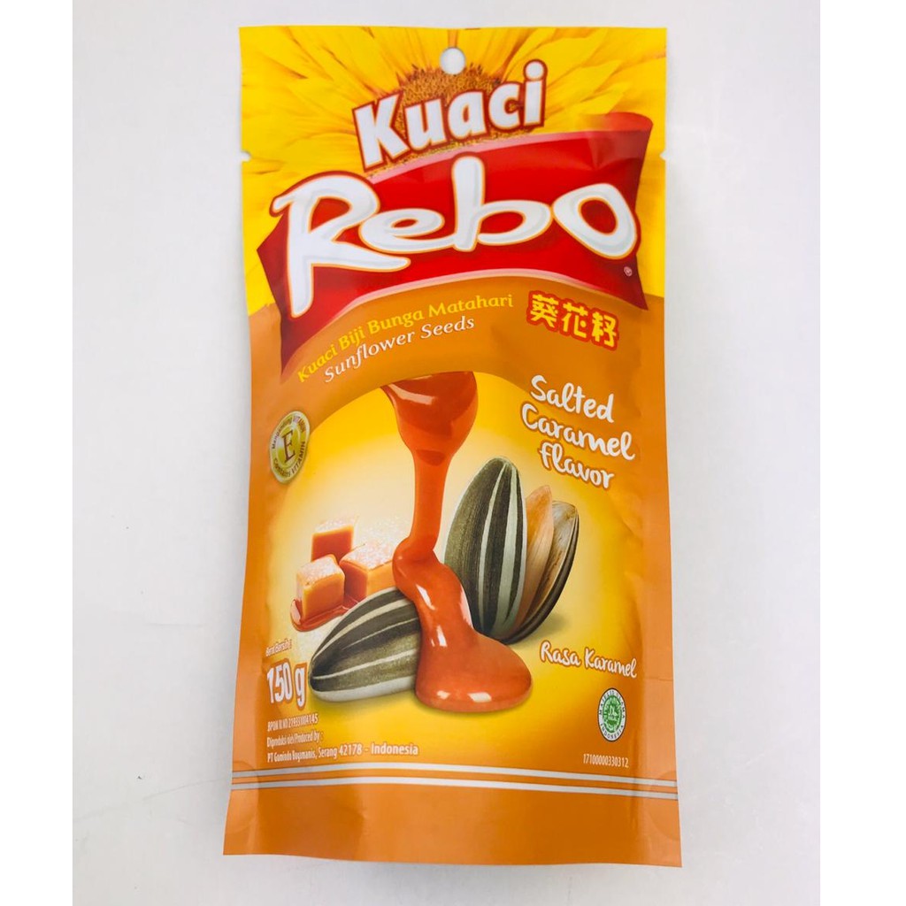 Jual Kuaci Rebo Salted Caramel Flavor 150g Shopee Indonesia