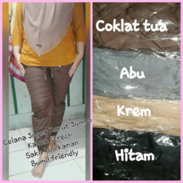 Celana jumbo - celana cewek jumbo - celana joger wanita jumbo - celana wanita jumbo - celana joger
