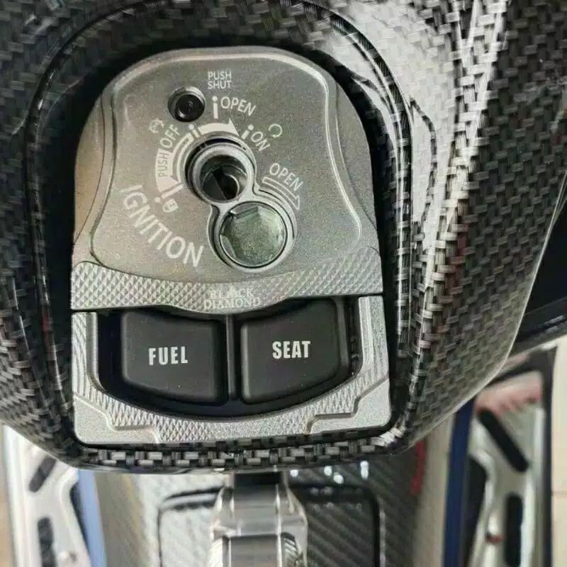 Cover Kunci kontak/Tutup Kunci Nmax New 2020 -2021 Merk Black Diamond Original-2