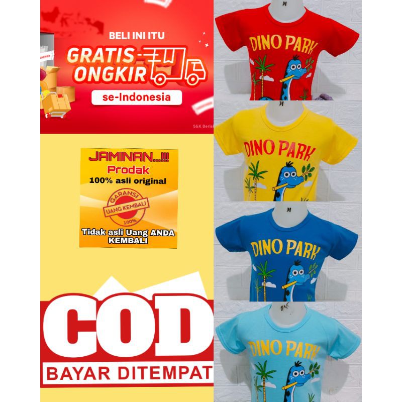 KAOS ANAK LAKI-LAKI DINOSAURUS