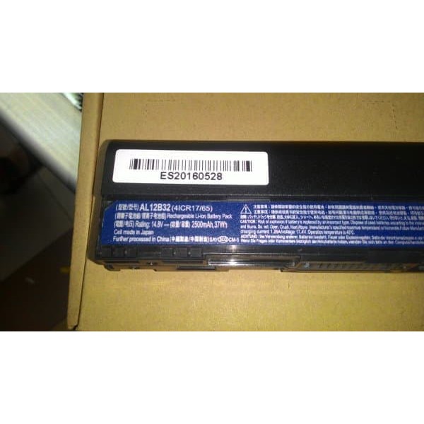 b Baterai Original Acer Aspire One 725, 756, AO725, AO756