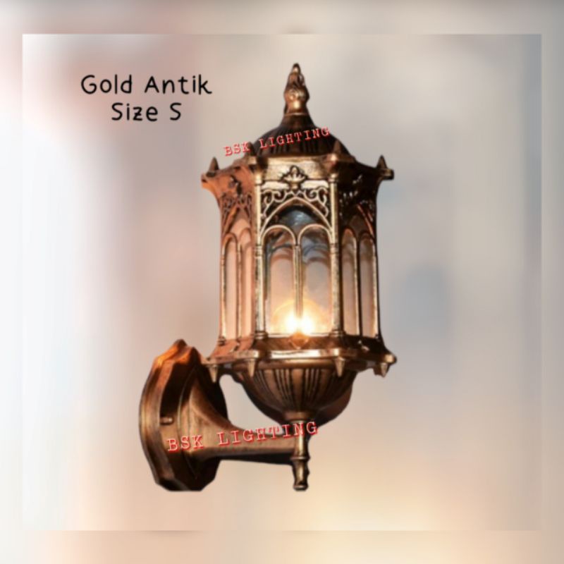 Lampu dinding/lampu outdoor/lampu tempel/lampu dinding taman/lampu pilar antik/lampu dinding klasik