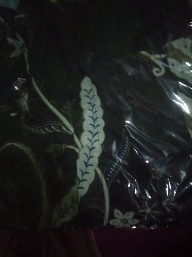 Atasan Kemeja Batik Pria Lengan Panjang Premium Peksi Seling Navy Full Furing Batik Solo Florist