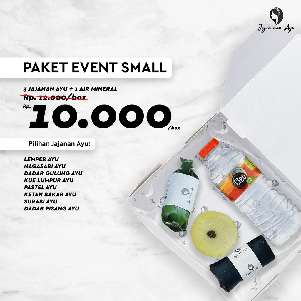 

Paket Event Small Jajan nan Ayu - minimal pembelian 10