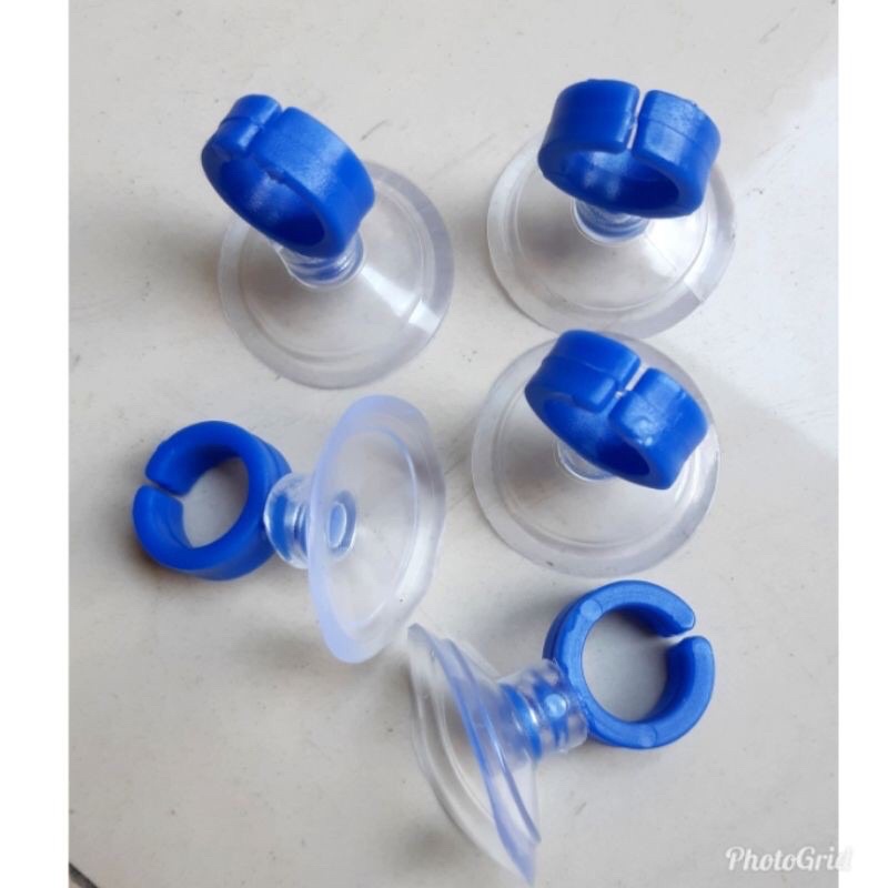 Dop Penempel pipa aquarium - dop karet aquarium - dop kaca aquarium